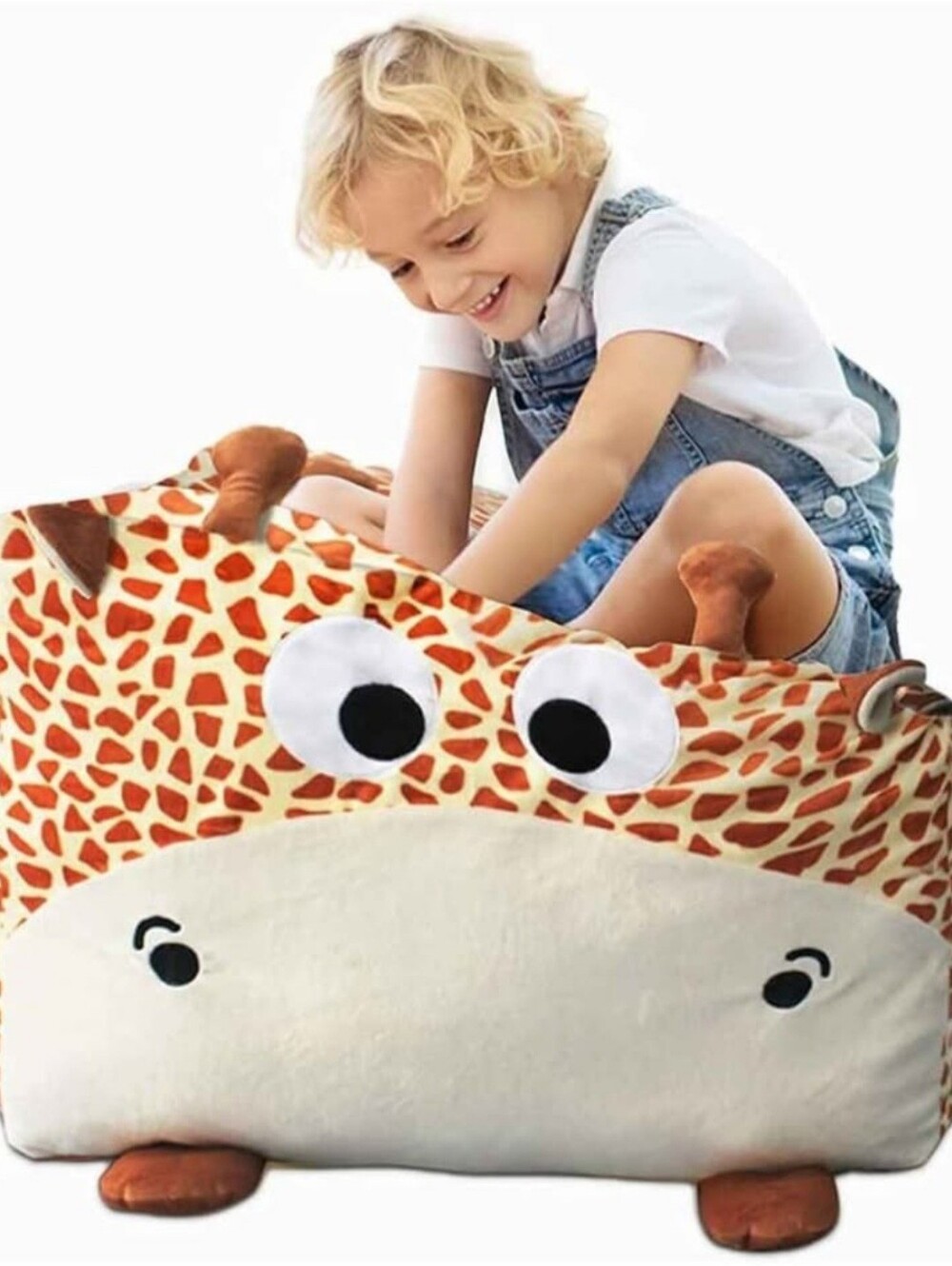 Sutex Stuffed Animal Storage Bean Bag Chair for Kids, 24" Extra Large Cover ONLY